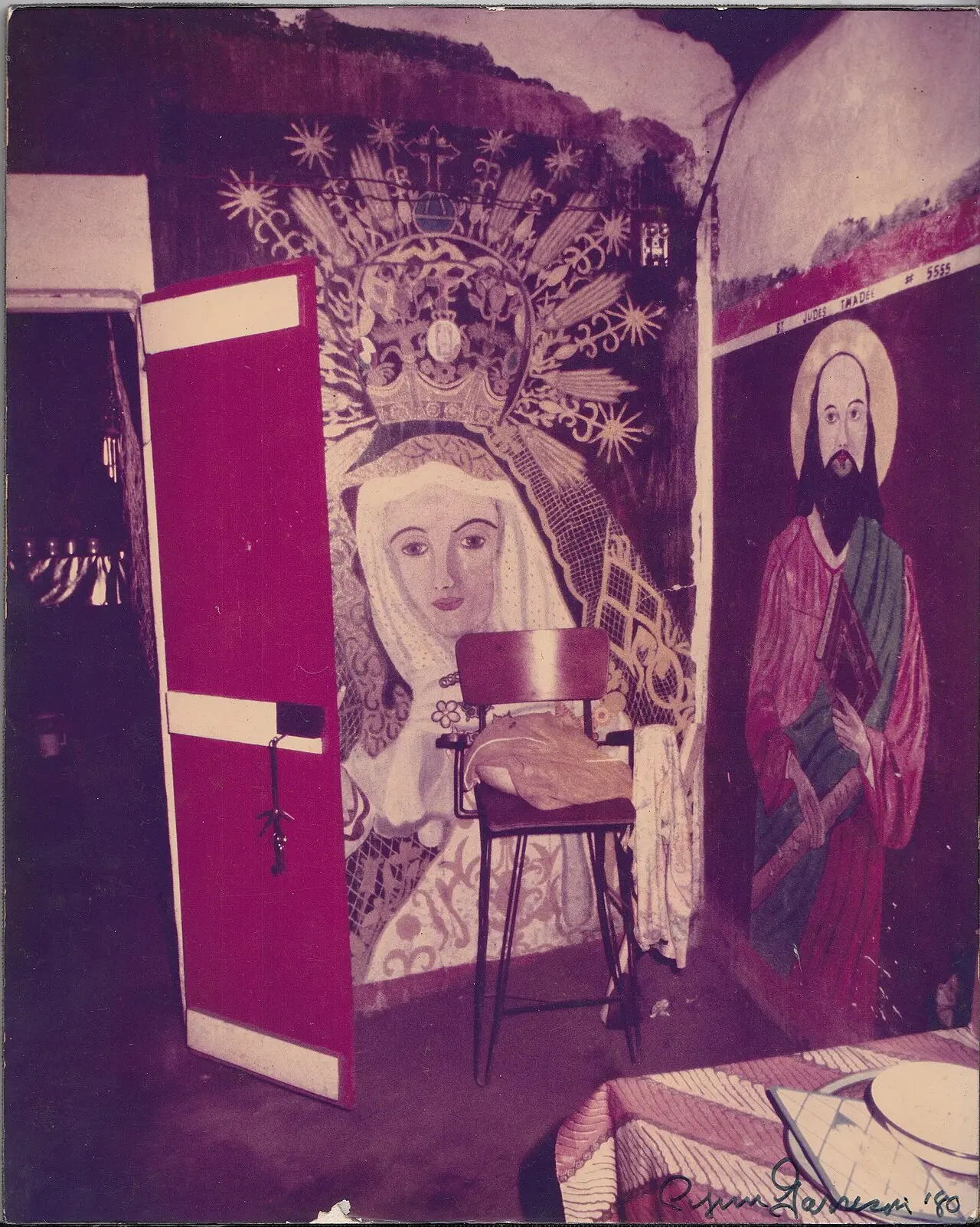 VOODOO PERISTILE Croix des Mission, Haiti 1980 — Photograph from Garrison's first Haitian film production, 1980