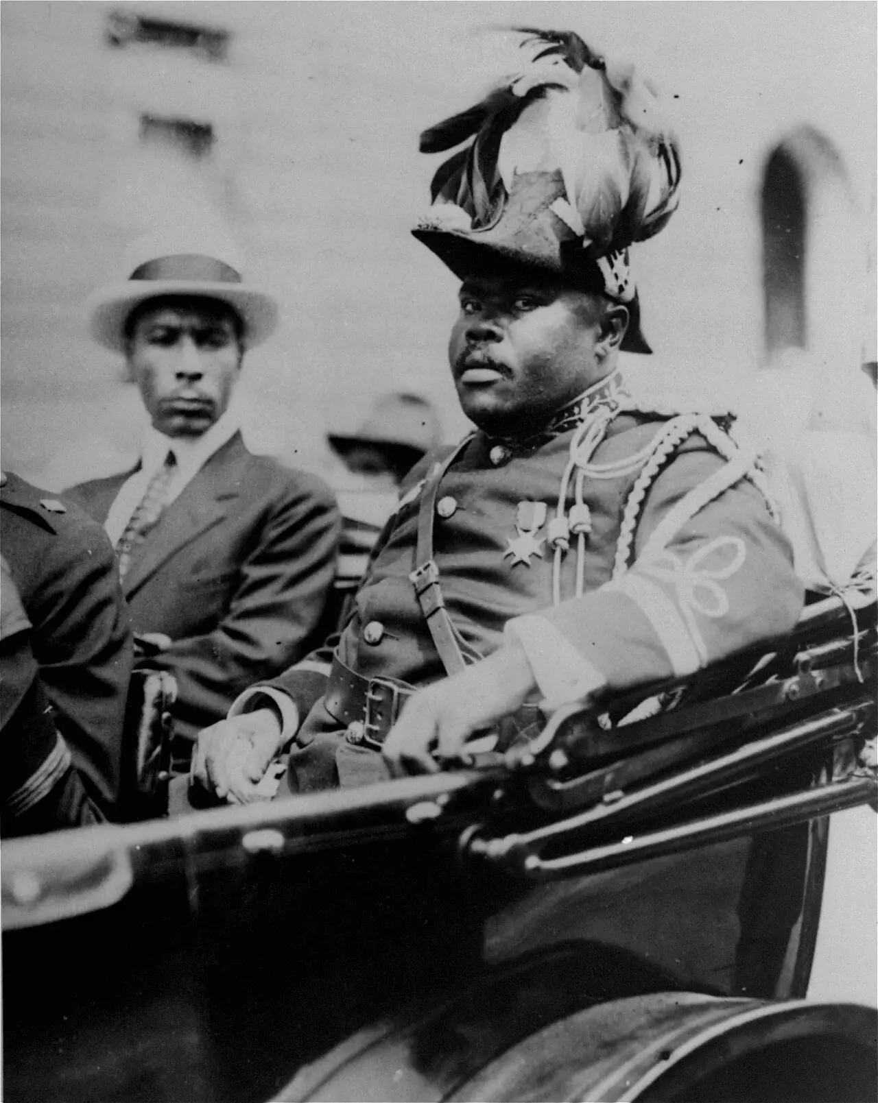 Marcus Garvey (1922) — FILE - In this Aug. 1922 file photo, Marcus Garvey is shown in a military uniform as the"Provisional President of Africa"during a parade on the opening day …