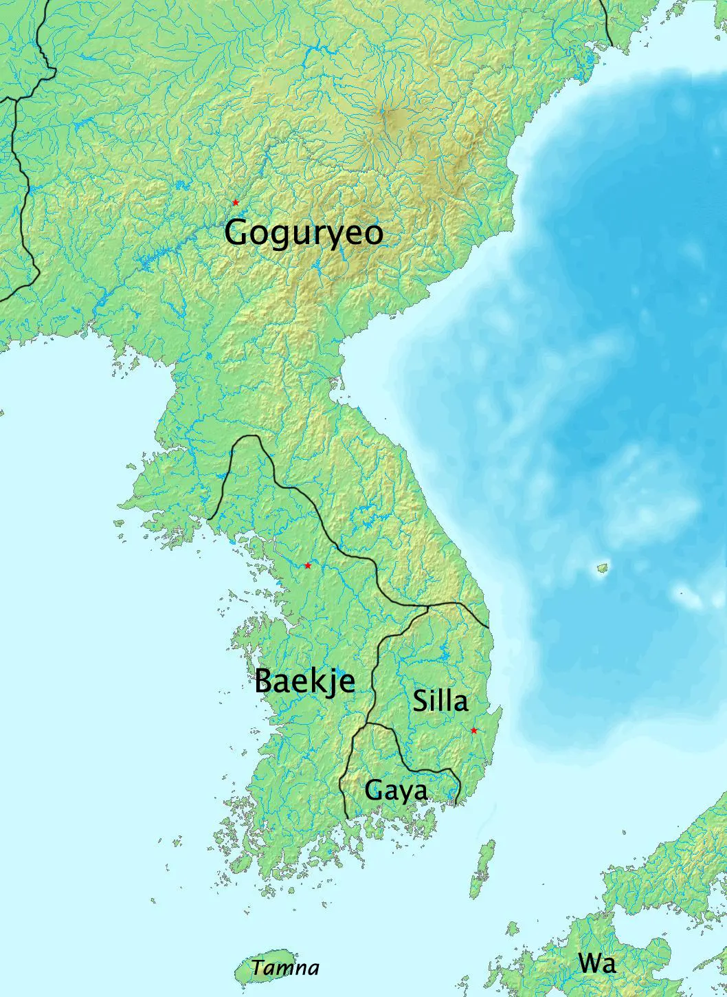 History of Korea- 375 — 前燕時之百濟极盛版图.