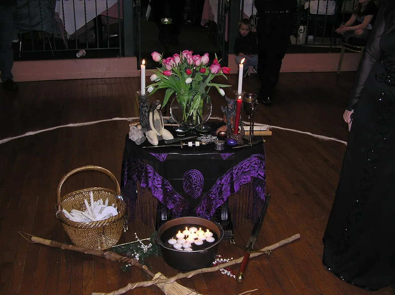 The Imbolc Ritual Altar — Imbolc altar Altar for Reading Pagan's & Witches Imbolc Gathering & Expo.