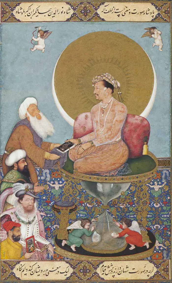 Jahangir Preferring a Sufi Shaikh to Kings, from the St. Petersburg album title QS:P1476,en:"Jahangir Preferring a Sufi Shaikh to Kings, from the St. Petersburg album " label QS:L…
