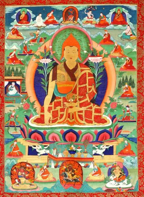 Taranatha — Tāranātha portrait of Jonang lama-cum historian Taranatha (1575-1634)