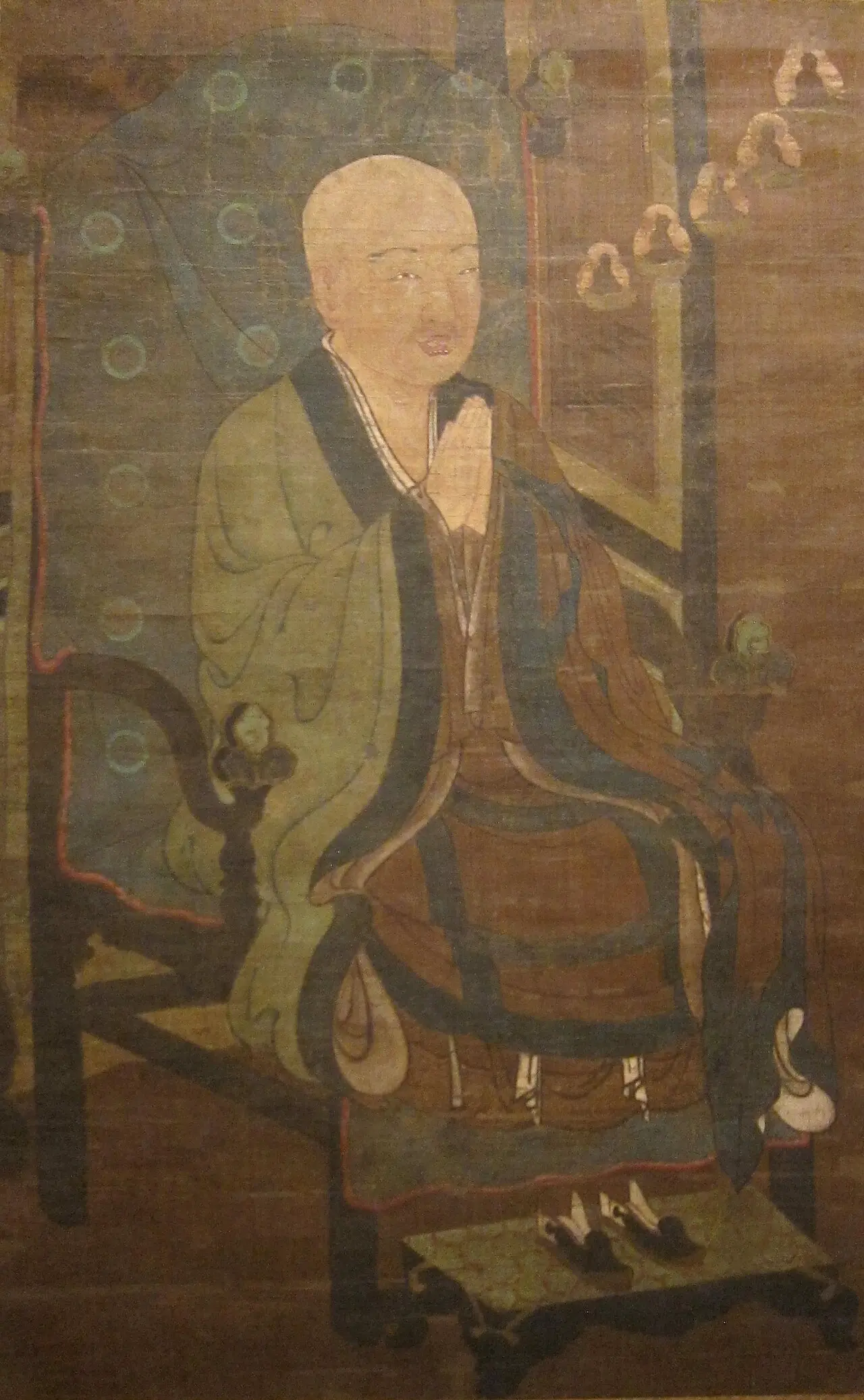 Portrait of Shandao Dashi (Zendo Daishi), Nanbokucho period, 14th century — Japanese portrait of Shandao Dashi (Jp: Zendo Daishi), Nanbokucho period, 14th century. Portrait of Sha…