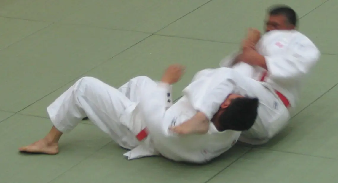 Juji — Juji gatame (十字固; cross lock)(armbar), a kansetsu-waza juji gatame in katamenokata