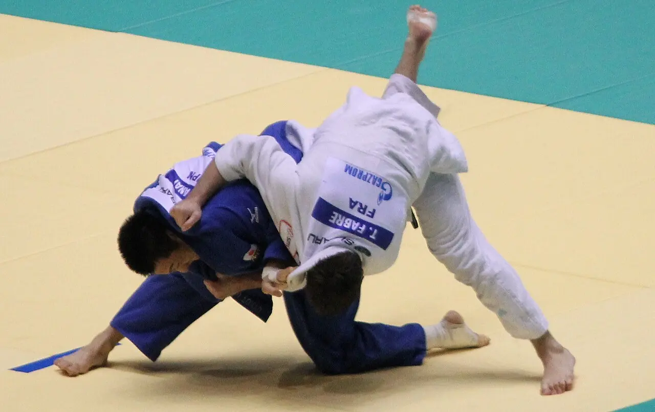 2010 World Judo Championships - Thierry Fabre Vs Takamasa Anai 2 — Japanese judoka Takamasa Anai Vs French judoka Thierry Fabre during the 2010 World Judo Championships held in To…
