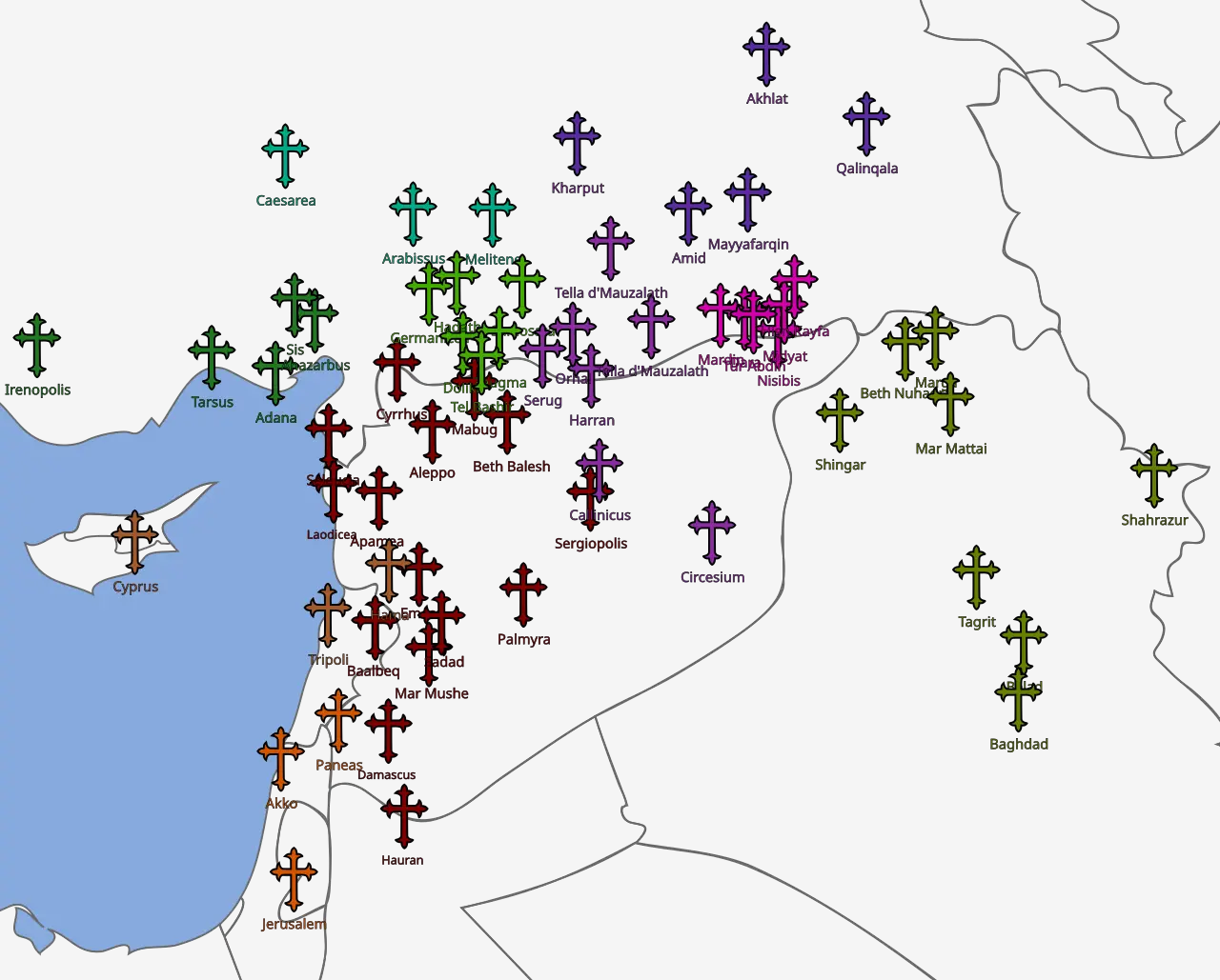 أبرشيات الكنيسة السريانية الأرثوذكسية — أبرشيات الكنيسة السريانية الأرثوذكسية في العصور الوسطى . 1 . 25 ارتفاع: 1 . 25 ارتفاع السطر: 1 . 25 ؛هامِش: 1 بكسل 0 ;text-align:center;bor…
